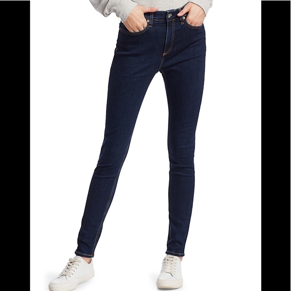 Rag & Bone Nina High Rise Skinny Jean Sz 26 Marine Blu